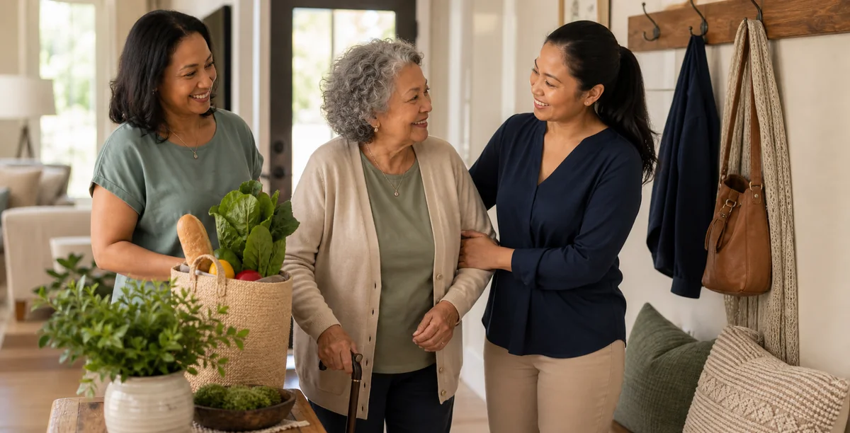 RN-informed care coordinator supporting a Calgary family with healthcare navigation